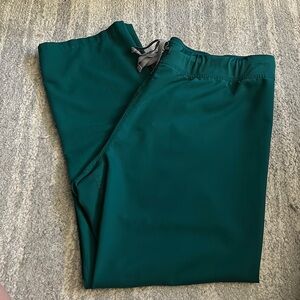 FIGS XXL-Tall High Wasted Livingston scrub pants in color Hunter Green